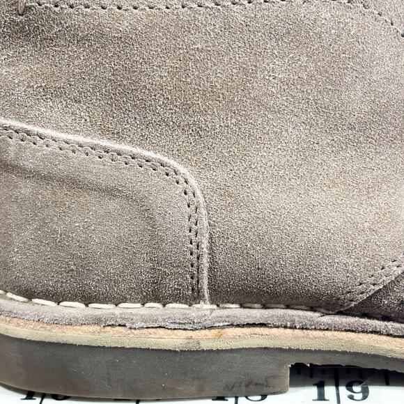 Steve Madden Taupe‎ Suede Chukka Boots Leather Upper Lace-Up Size 9 - Picture 9 of 10